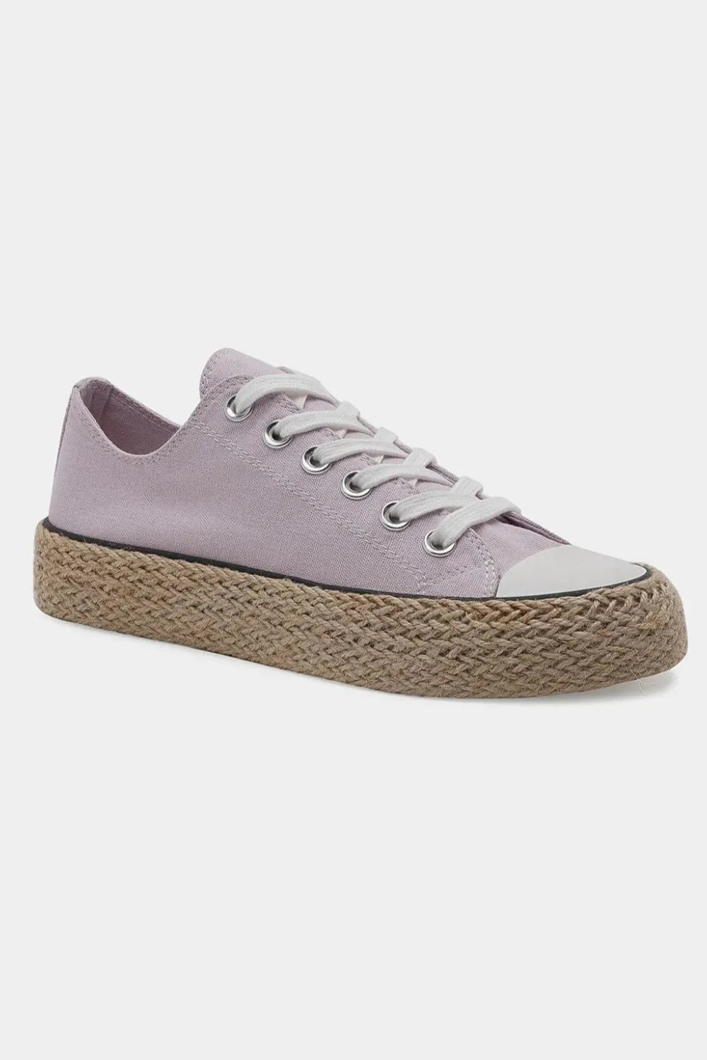Beast Fashion Lace Up Woven Espadrille Sole Sneakers Secondary image