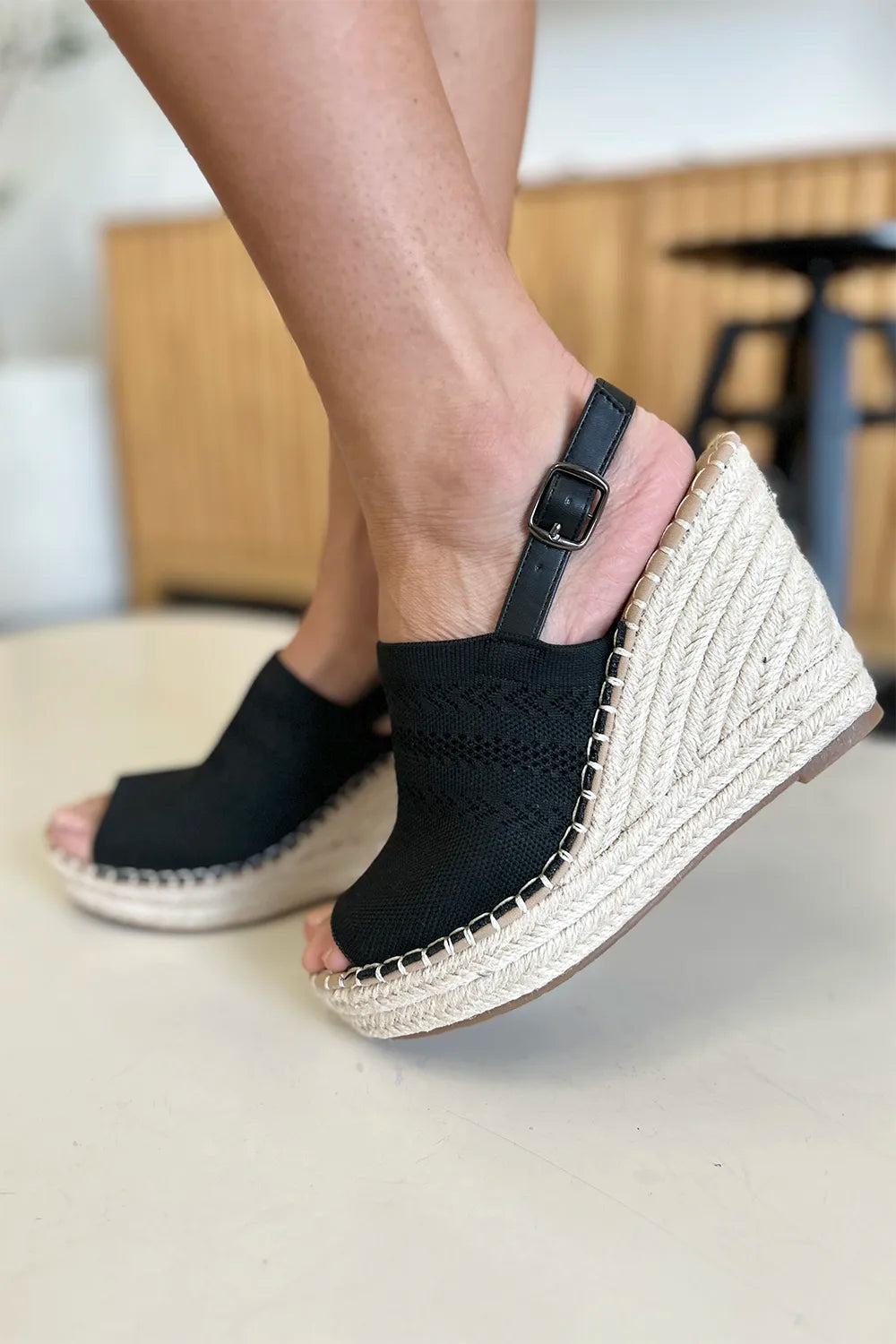 Forever Link Peep Toe High Heel Sandals Secondary image